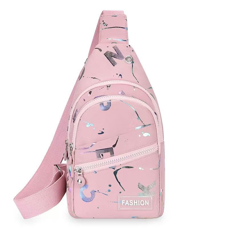 Geantă Crossbody Mini, Stil Stradal, Material Oxford, Închidere cu Fermoar, Buzunar Interior cu Fermoar