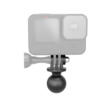 Gp428b Gömbfej háromcsatlakozós adapteres alap, ABS műanyag, akciókamerákhoz