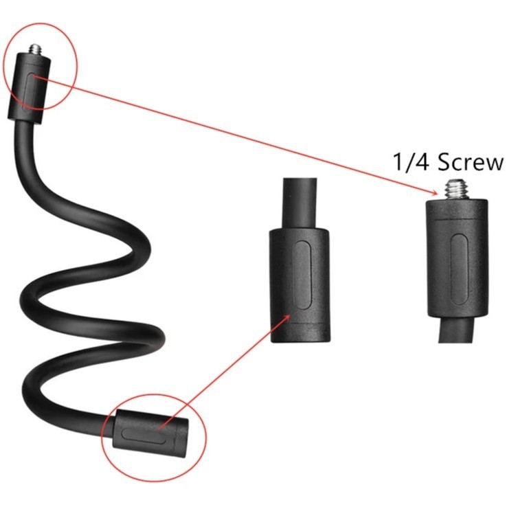 Pružný montážny držiak pre Insta360 Ace Pro, GO3S, X4, X3, ONEX2, RS a GoPro