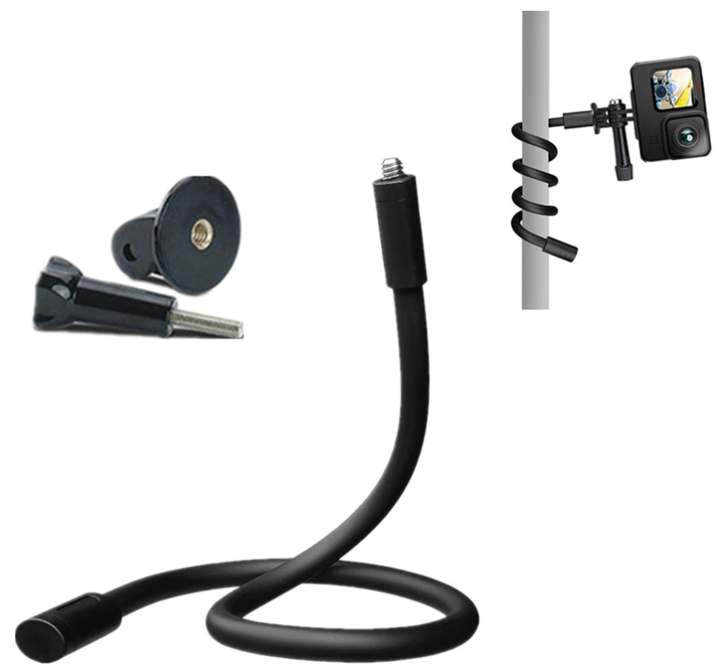 Pružný montážny držiak pre Insta360 Ace Pro, GO3S, X4, X3, ONEX2, RS a GoPro