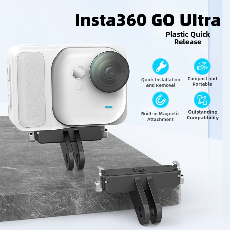 Magnetická základňa rýchleho uvoľnenia pre Insta360 GO Ultra | Model Go04, hliníková zliatina + silikon