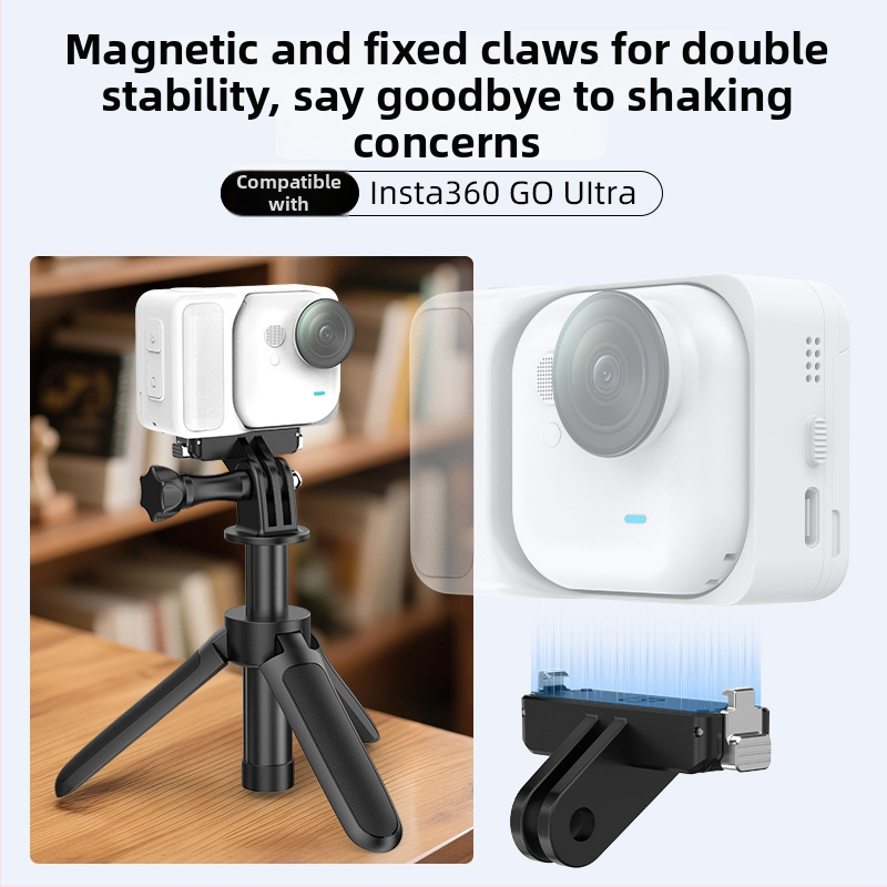 Magnetická základňa rýchleho uvoľnenia pre Insta360 GO Ultra | Model Go04, hliníková zliatina + silikon