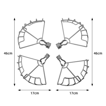 Brdrc capac de protecție a palelor pentru DJI Air 3S cu inel anti-coliziune, model Ewb9843