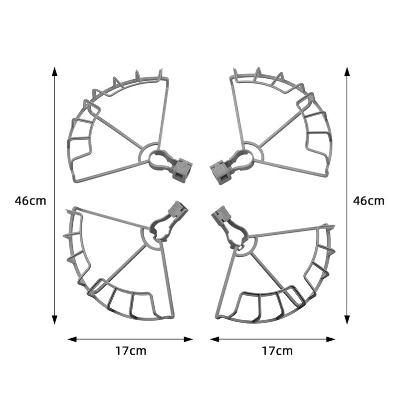 Brdrc capac de protecție a palelor pentru DJI Air 3S cu inel anti-coliziune, model Ewb9843