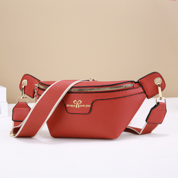 Ženska pojasna torbica od PU materijala, ljeto 2025, podstava od poliestera, zatvaranje zatvaračem, pretinac za telefon, gradski minimalistički stil.