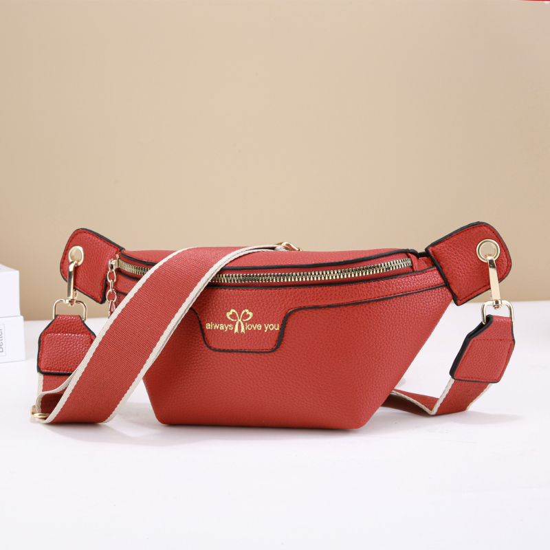 Ženska pojasna torbica od PU materijala, ljeto 2025, podstava od poliestera, zatvaranje zatvaračem, pretinac za telefon, gradski minimalistički stil.