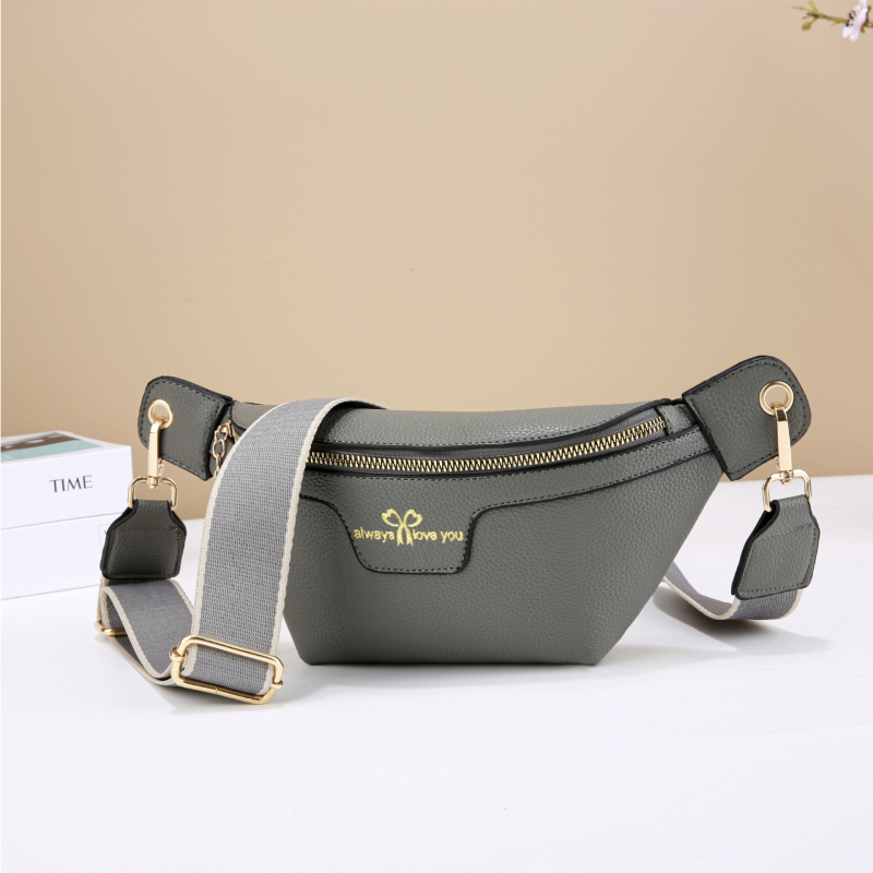 Ženska pojasna torbica od PU materijala, ljeto 2025, podstava od poliestera, zatvaranje zatvaračem, pretinac za telefon, gradski minimalistički stil.