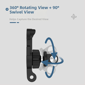 TELESIN držiak na akčnú kameru: 360° otáčanie, nastaviteľný uhol, dvojhlavý rýchly uvoľňovač, kompatibilný s GoPro/DJI Action4