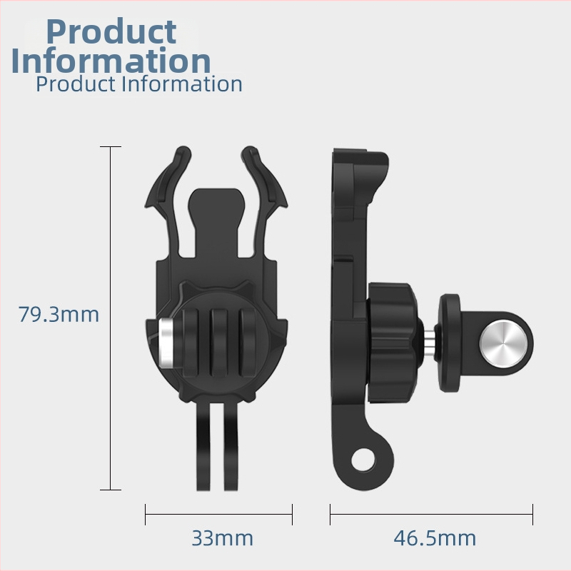 TELESIN držiak na akčnú kameru: 360° otáčanie, nastaviteľný uhol, dvojhlavý rýchly uvoľňovač, kompatibilný s GoPro/DJI Action4