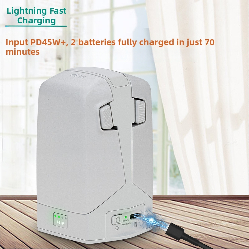 Nabíjačka batérií pre DJI Flip s obojstranným nabíjaním, vertikálny dizajn, rýchle nabíjanie