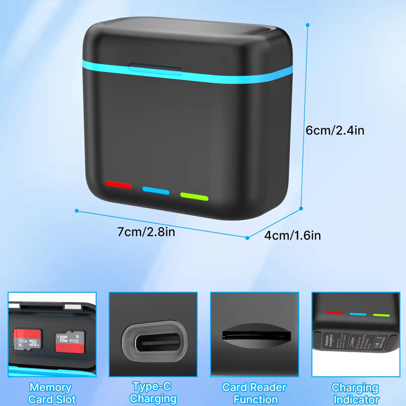 Youyixin kutija za punjenje Insta360 X3 – Kompatibilno sa Shadow Stone Insta360 X3; Model: 360 X3 Charging Bin; Logo: Da