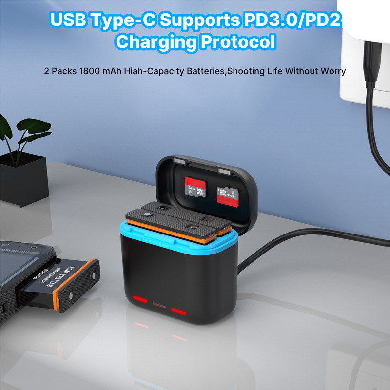 Youyixin kutija za punjenje Insta360 X3 – Kompatibilno sa Shadow Stone Insta360 X3; Model: 360 X3 Charging Bin; Logo: Da