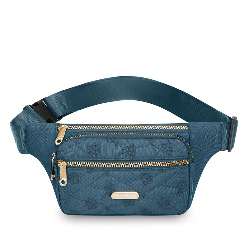 Torba za prsa od Oxford platna, gradski stil, zatvarač, džep za dokumente, ljeto 2025