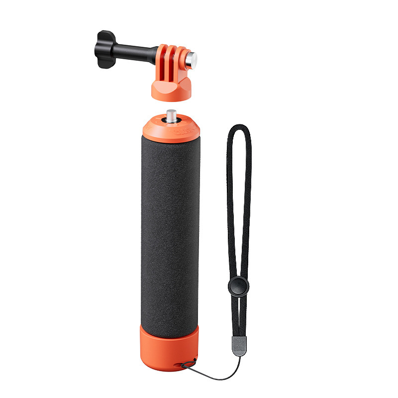 Amagisn Buoyancy Rod – Πλωτή Λαβή για Κάμερες Δράσης, ABS + Σφουγγάρι, συμβατή με Insta360/DJI/GoPro. Περιλαμβάνει: πλωτή ράβδος, προσαρμογέας με τρία δόντια, βίδα, λουράκι καρπού.