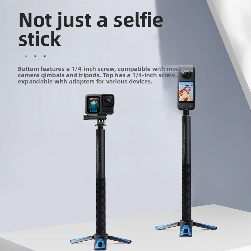 Selfie tyč z uhlíkových vlákien pre Insta360/GoPro/kamery akčných záznamov