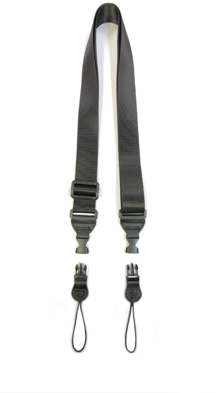 Bandă universală de umăr pentru tablete, camere și telescoape; construcție din nailon și fibră super; compatibilă cu tablete, telescoape și camere; include curea și pungă de ambalare