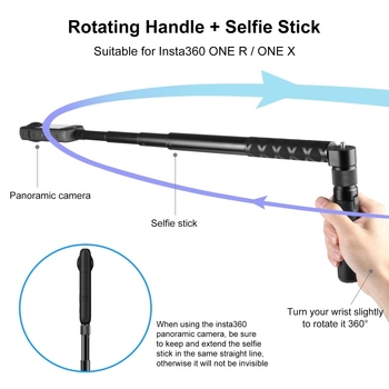 Puluz Fat Bull stativ s rotirajućom Bullet-Time ručkom za Shadow Stone X4/X5 i DJI Osmo 360, Model Pu886b