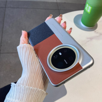 Husă din piele pentru Huawei Mate70 Pro+ cu model diamant, piele naturală de calitate, bază rigidă, margini moi, protecție împotriva căderilor, stil business