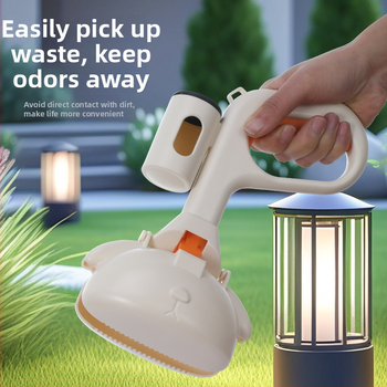 Suņa ekskrementu savākšanas rīks – pārnēsājams plastmasas tīrīšanas rīks, 40 gab. iepakojumā