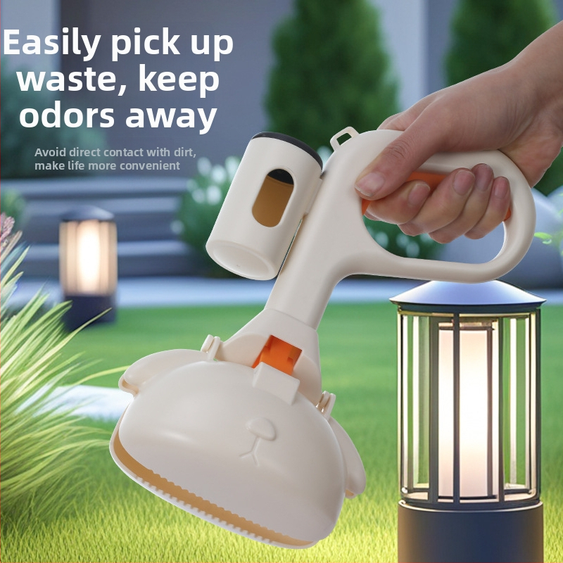 Suņa ekskrementu savākšanas rīks – pārnēsājams plastmasas tīrīšanas rīks, 40 gab. iepakojumā