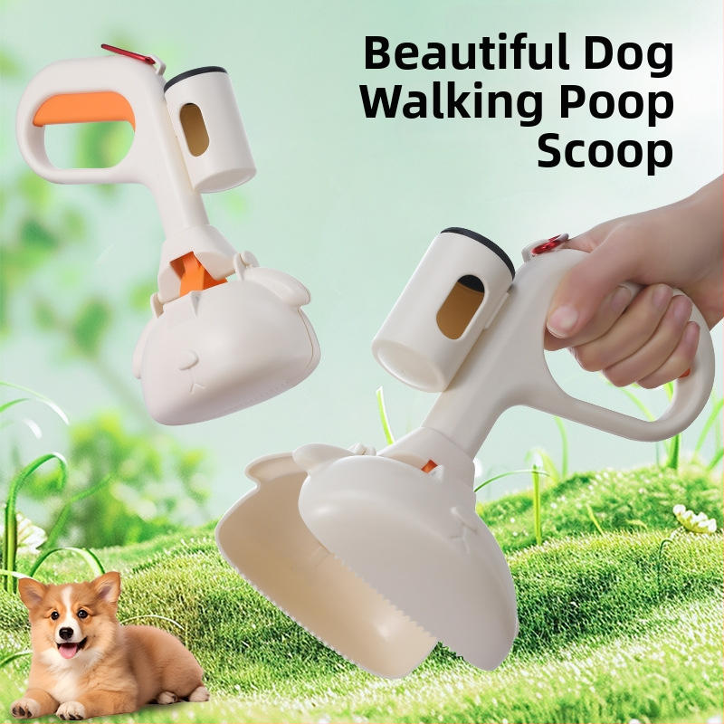 Suņa ekskrementu savākšanas rīks – pārnēsājams plastmasas tīrīšanas rīks, 40 gab. iepakojumā