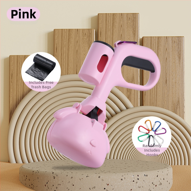 Suņa ekskrementu savākšanas rīks – pārnēsājams plastmasas tīrīšanas rīks, 40 gab. iepakojumā