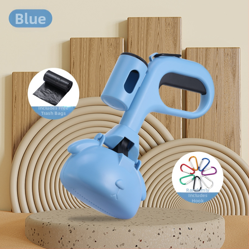 Suņa ekskrementu savākšanas rīks – pārnēsājams plastmasas tīrīšanas rīks, 40 gab. iepakojumā