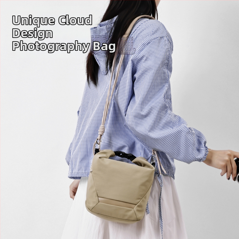 Kamerová taška cez telo pre Fujifilm mirrorless a Canon – ultra ľahká nylonová ochranná taška s polyesterovou podšívkou