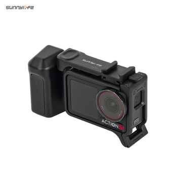 Mâner Sunnylife Action 5Pro/4/3 cu eliberare rapidă și husă protectoare Rabbit Cage (OA5-BK038, Plastic + Silicon)