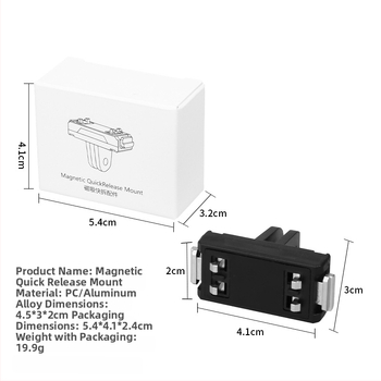 Insta360 Ace Pro2/X5 magnetická základňa s dvojčeľustovým magnetickým adapterom a rýchlym uvoľnením – materiál PC+hliníková zliatina