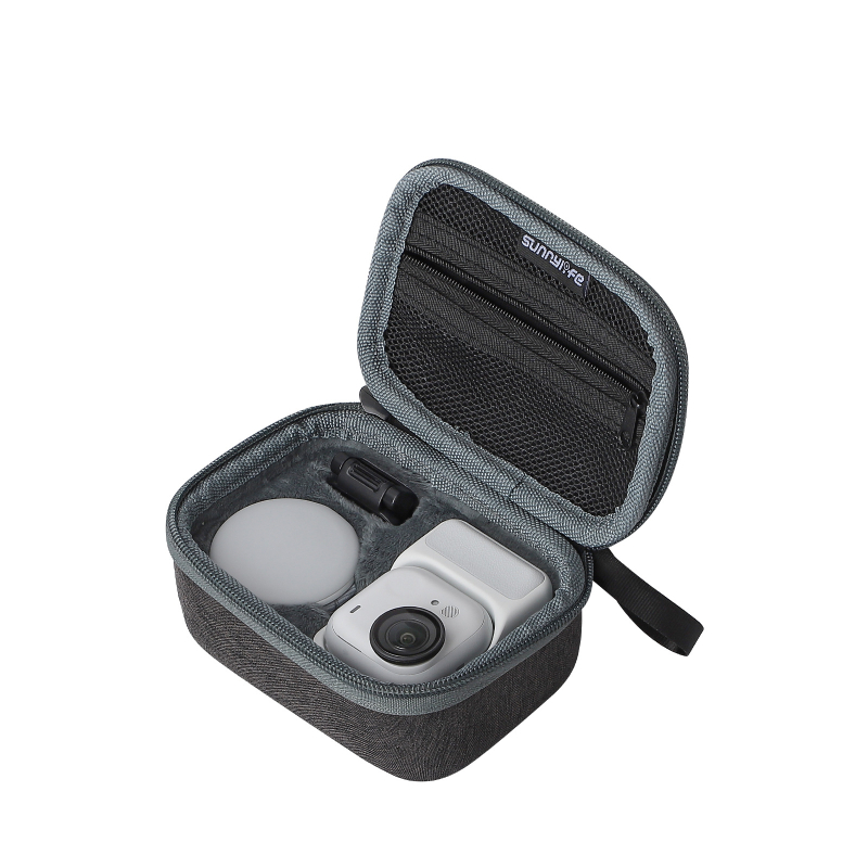 Sunnylife Gu-b042 torba za pohranu za Insta360 GO Ultra, visokokvalitetna tkanina s velurovom unutarnjom podstavom, zaštita od pada, bez logotipa