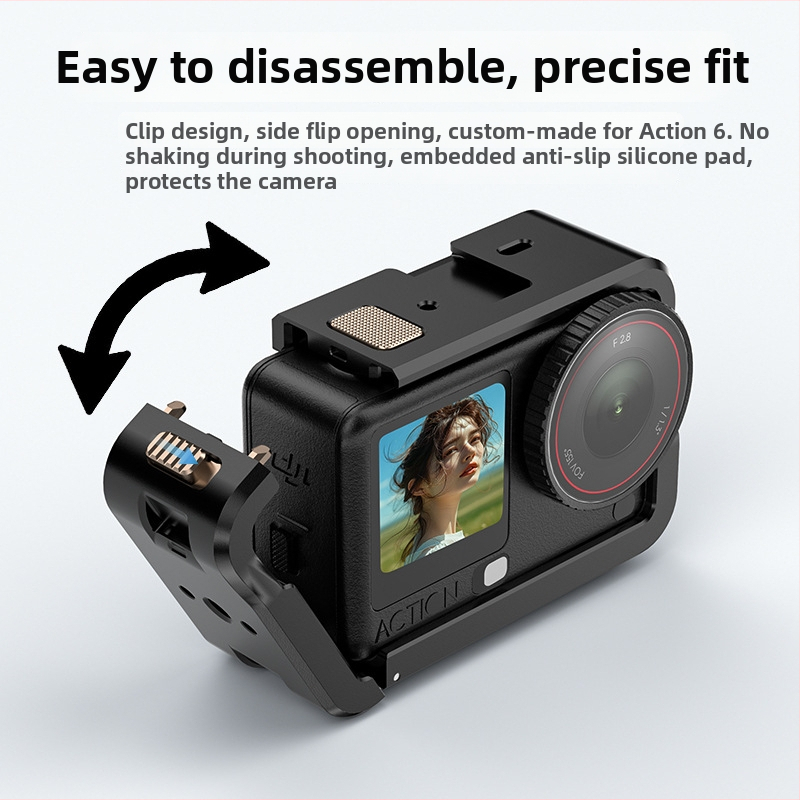 Carcasă de protecție din aliaj de aluminiu pentru DJI Action6 (Rabbit Cage)