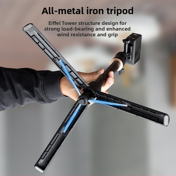 Selfie tyč pre akčné kamery, hliníková zliatina, teleskopická, možnosť potlače loga, vrátane tašky