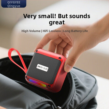 Bluetooth mini zvučnik s dva zvučnika, MP3 player, ugrađena baterija, Bluetooth 5.3, 100Hz-20kHz, SNR ≥75dB, domet do 15 m