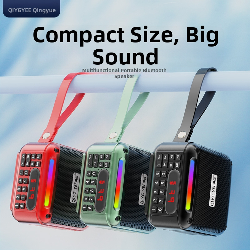 Bluetooth mini zvučnik s dva zvučnika, MP3 player, ugrađena baterija, Bluetooth 5.3, 100Hz-20kHz, SNR ≥75dB, domet do 15 m