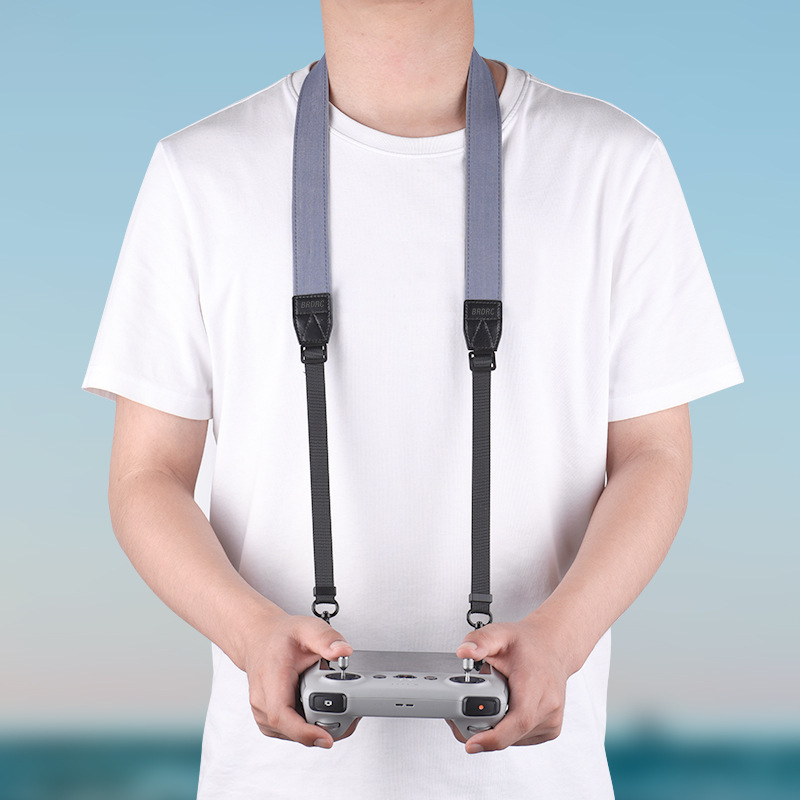 Brdrc šnúrka na diaľkové ovládanie pre DJI Mini 3 Pro / Mavic 3 RC Pro s obrazovkou – materiál: polyester bavlna + mikrovlákno koža, modelový kód Ewb9387, tlač loga: minimálne 500