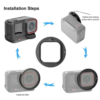 Insta360 Ace Pro2 Adapter za filter objektiva s UV filtrom i poklopcem objektiva | Aluminijska legura