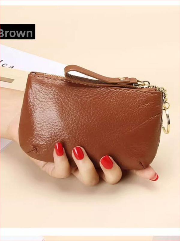 Novčanik za kovance od PU kože sa zatvaračem | minimalistički tanak dizajn | unisex | bez podstava