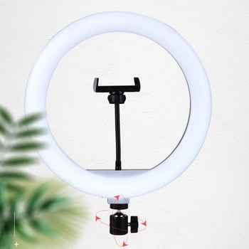 LED ринг лампа за лайв стрийминг и кратки видеа - 5-12V, 5-30W, димерна, обхват 10 м
