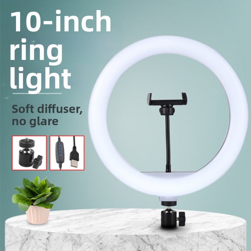 LED ринг лампа за лайв стрийминг и кратки видеа - 5-12V, 5-30W, димерна, обхват 10 м