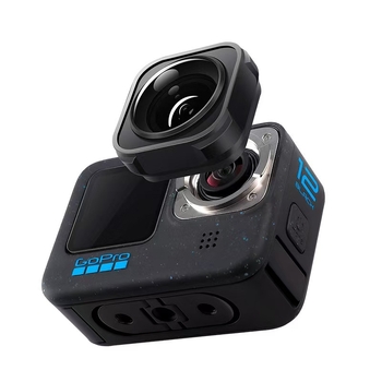 Fu Tae-Hiro Lentilă unghi larg pentru GoPro 9/10/11/MINI/12/13 — sticlă optică, logo personalizabil, compatibil cu GoPro