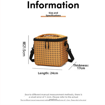 Fotoaparatų krepšys iš atsparaus vandeniui poliesterio, lengvas, smūgiams atsparus, aksominė įdėklė, peties krepšys