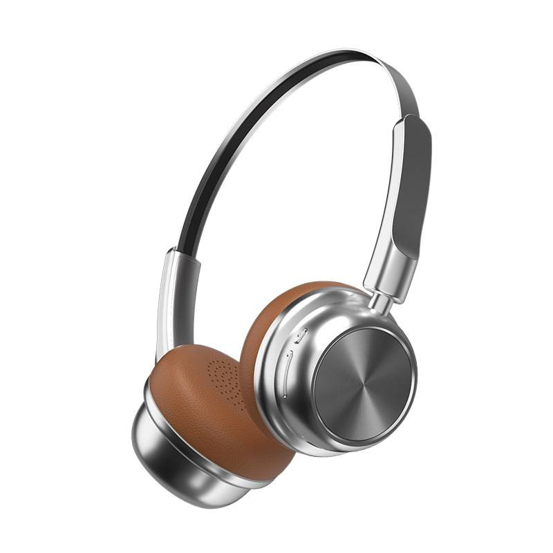 Retro stil over-ear Bluetooth slušalice s aluminijskim kućištem, Bluetooth 5.0, domet 10 m, trajanje baterije preko 8 sati, IPX4