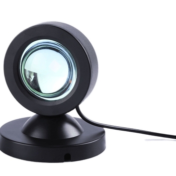 Fotogrāfiju papildgaisma ar ambientsko projekciju – USB barošana, sienas uzstādīšana, manuāla vadība, vakara saulrieta un varavīksnes projekcija, nakts gaisma