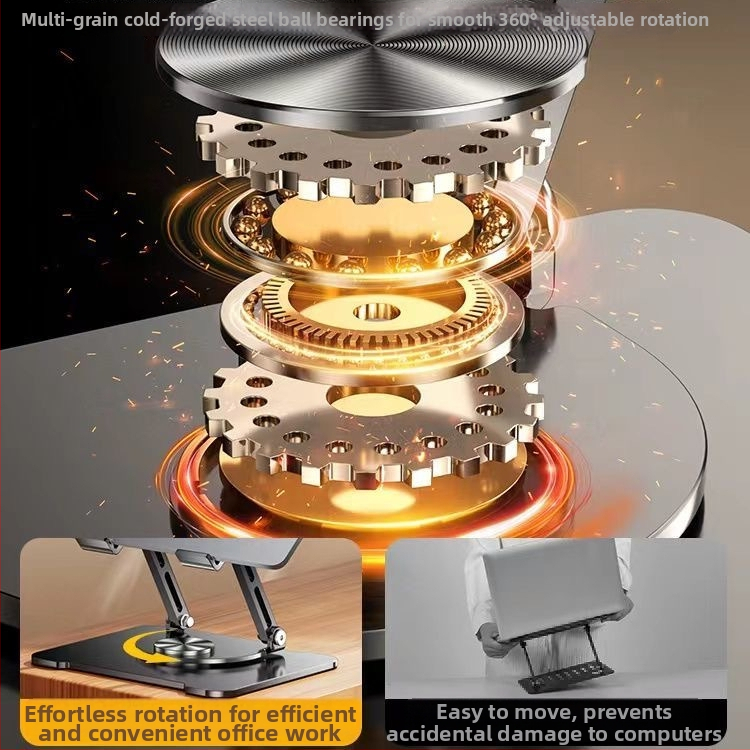 Sundasheng suport pentru laptop – pliabil și rotativ, răcire pentru birou, depozitare portabilă, ridicare verticală reglabilă