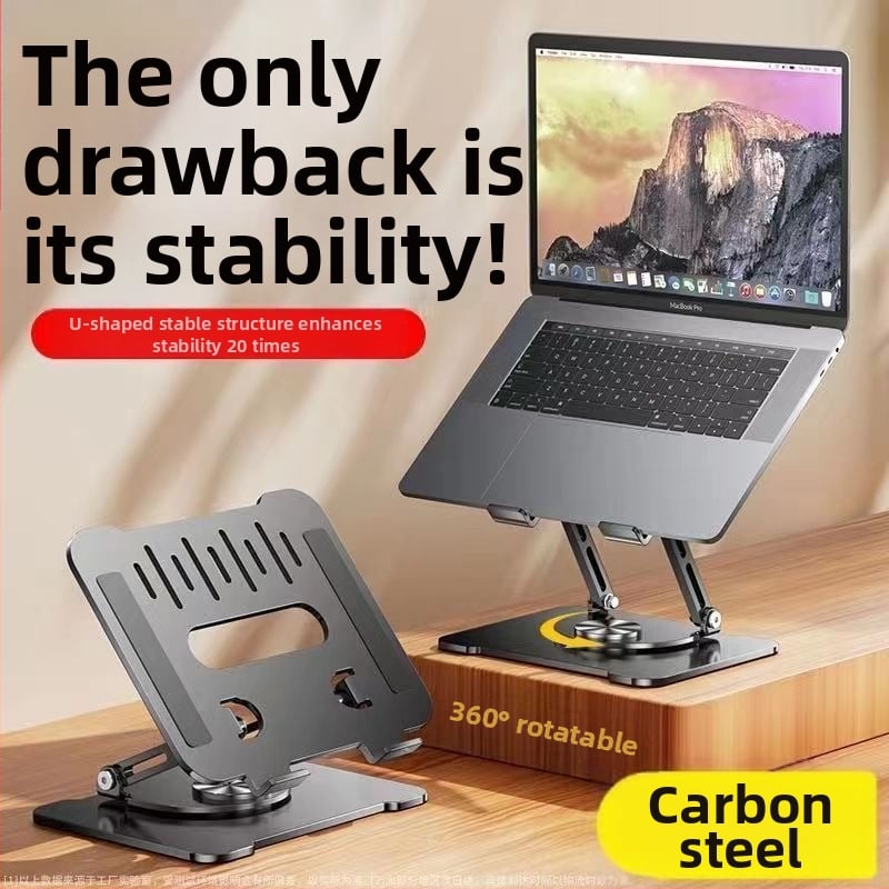 Sundasheng suport pentru laptop – pliabil și rotativ, răcire pentru birou, depozitare portabilă, ridicare verticală reglabilă