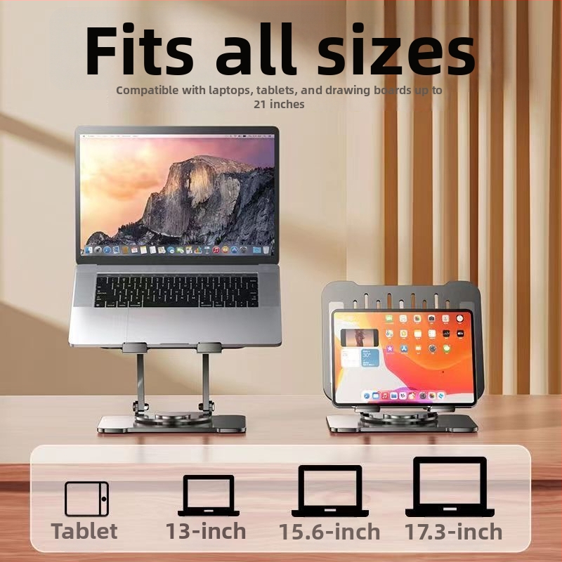 Sundasheng suport pentru laptop – pliabil și rotativ, răcire pentru birou, depozitare portabilă, ridicare verticală reglabilă