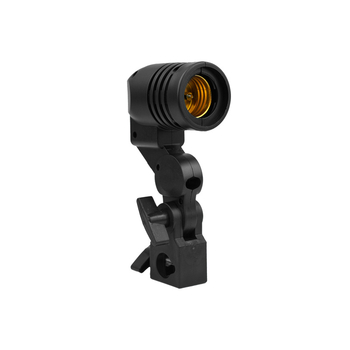 Suport E27 pentru lampă cu orificiu pentru umbrelă de fotografiat, aparat de iluminat cu lumină moale, model E27; tip produs: aparat de iluminat cu lumină moale; compatibil cu umbrele de lumină moale; material plastic; sarcină maximă 2-5 kg