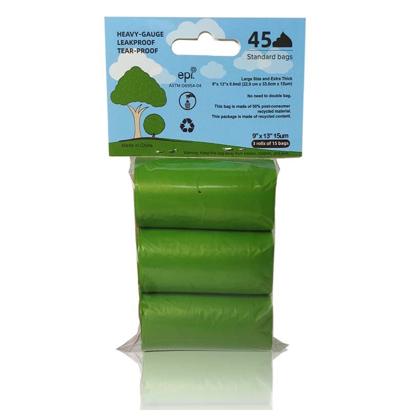 Чанти за кучешки изпражнения - спирални, удебелени, HDPE+EPI, без марка