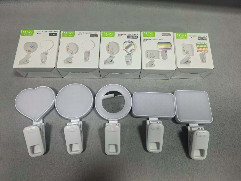 M81 LED rasvjeta za uživo prijenos — kompaktna i prijenosna, pogodna za pametne telefone, kamere, tablete, prijenosna računala i videokonferencije